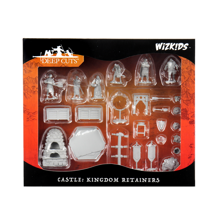 WizKids Deep Cuts Unpainted Miniatures W12 Castle - Kingdom Retainers