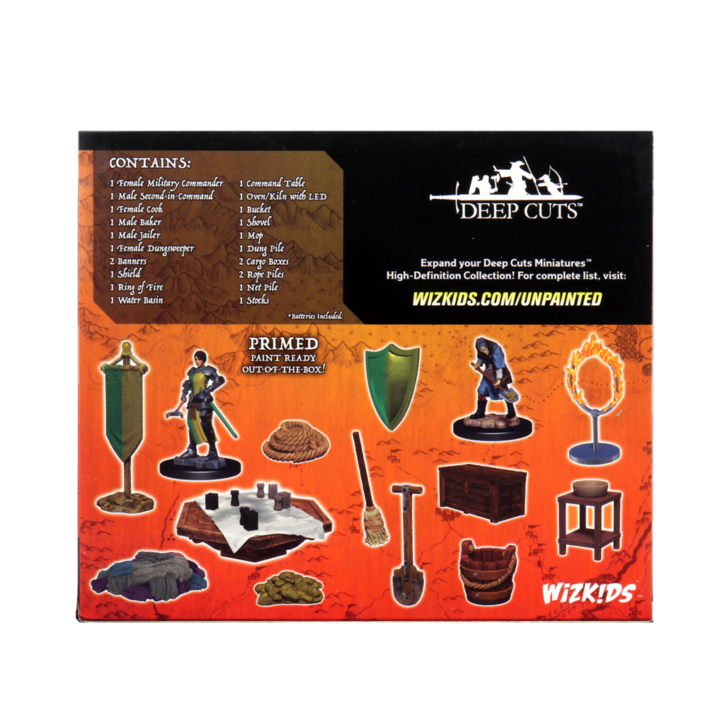 WizKids Deep Cuts Unpainted Miniatures W12 Castle - Kingdom Retainers