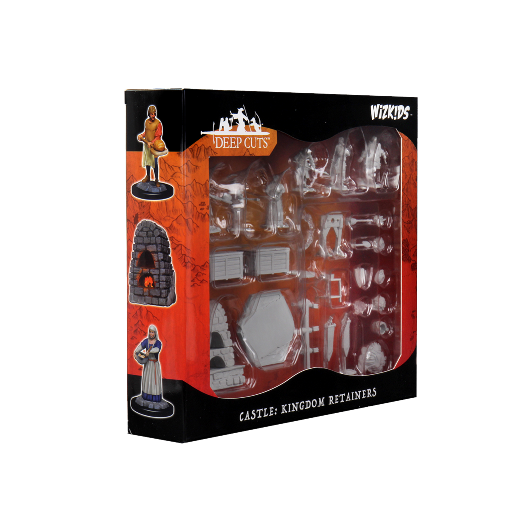 WizKids Deep Cuts Unpainted Miniatures W12 Castle - Kingdom Retainers