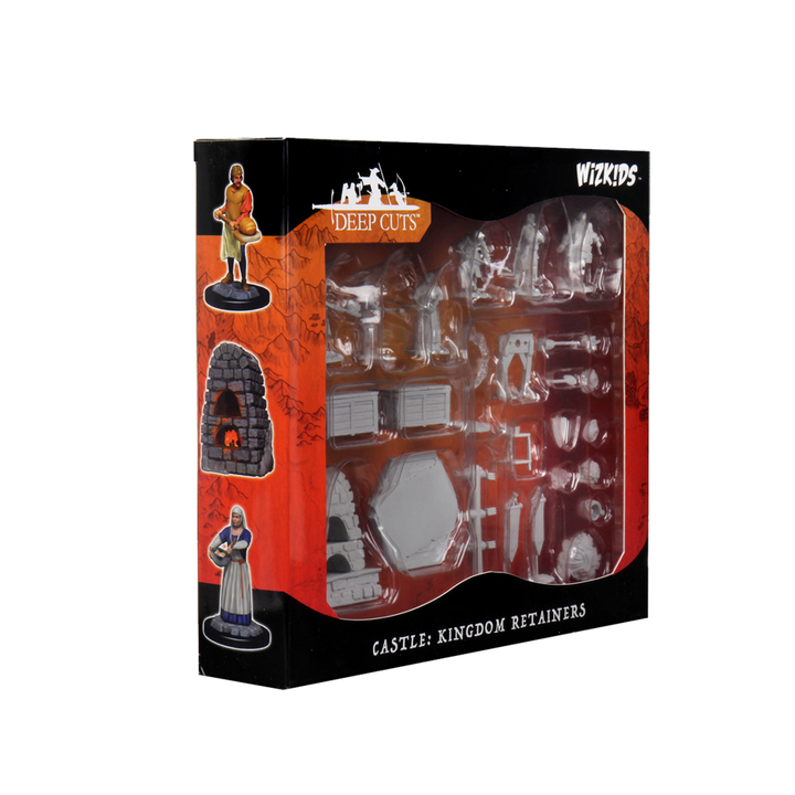 WizKids Deep Cuts Unpainted Miniatures W12 Castle - Kingdom Retainers