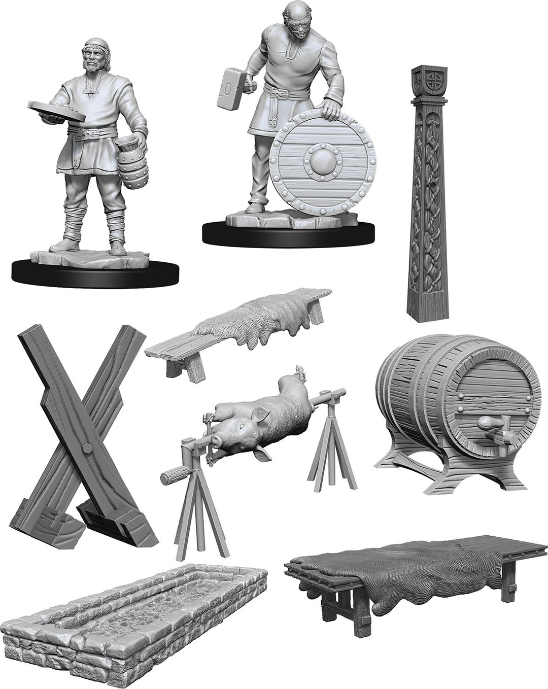 WizKids Deep Cuts Unpainted Miniatures W13 - Vikings