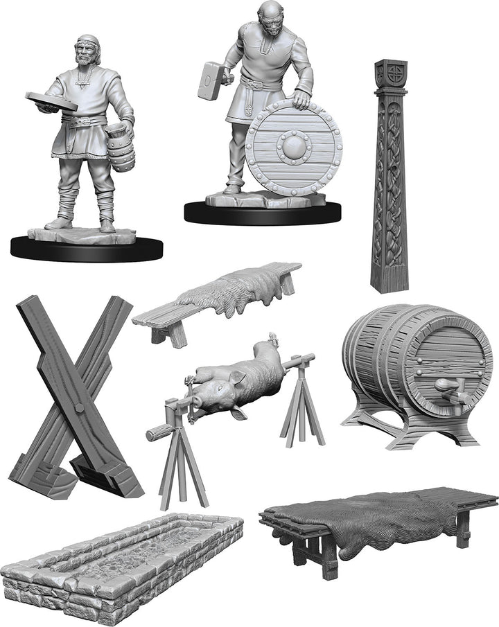 WizKids Deep Cuts Unpainted Miniatures W13 - Vikings