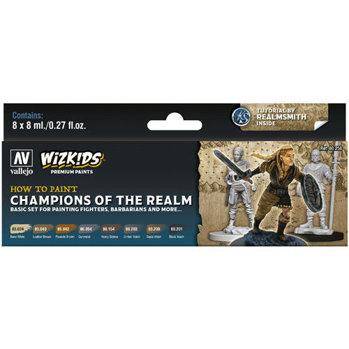 Wizkids Paint Set: Champions Of The Realm - 8 Colors