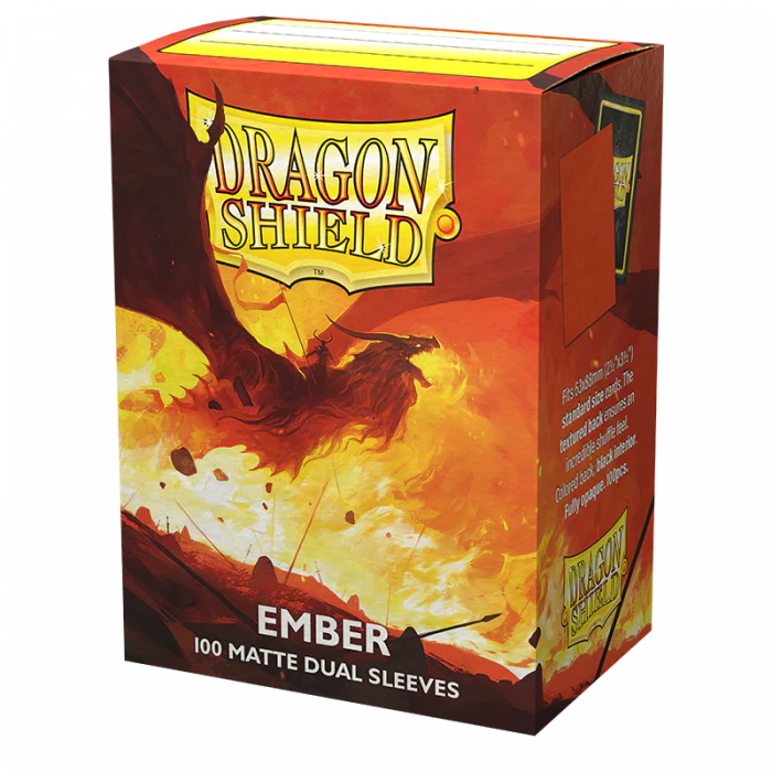 Dragon Shield Sleeves - Matte Dual Ember Standard Size (100)
