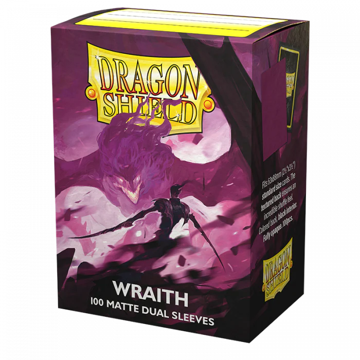 Dragon Shield Sleeves - Wraith Matte DUAL Japanese Size (60)