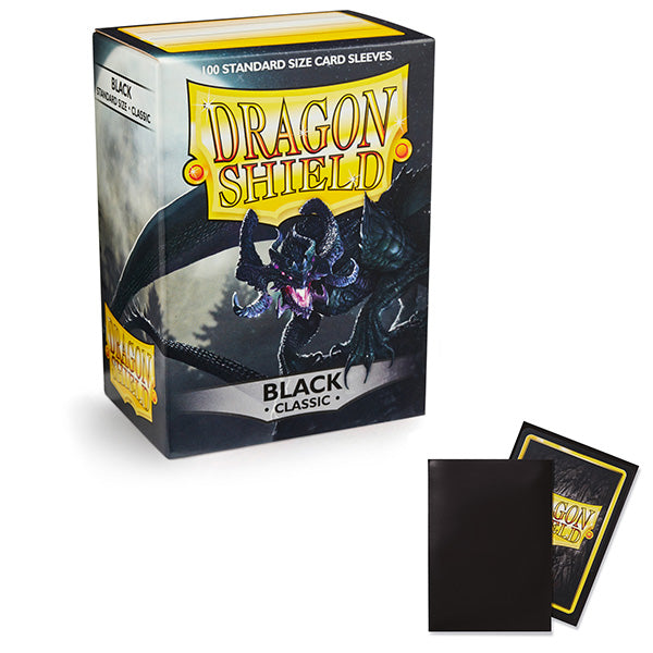 Dragon Shield Sleeves - Classic Black Standard Size (100)