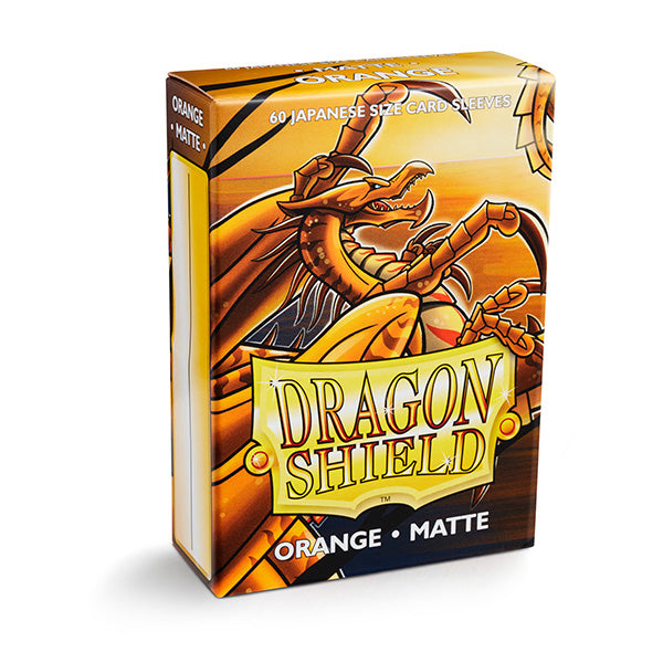 Dragon Shield Sleeves - Matte Orange Japanese Size (60)