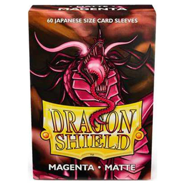 Dragon Shield Sleeves - Matte Magenta Japanese Size (60)