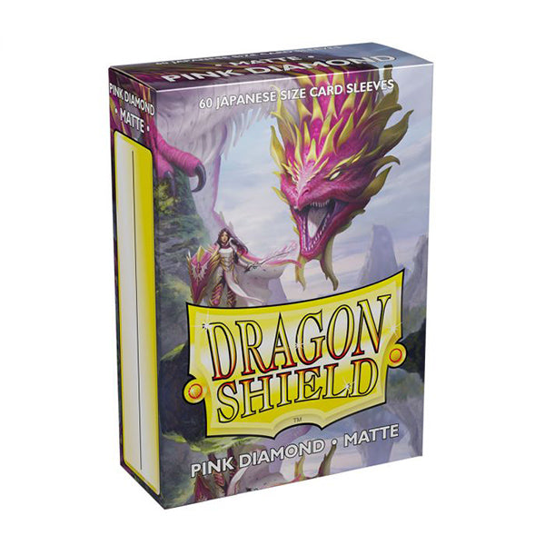 Dragon Shield Sleeves - Matte Pink Diamond Japanese Size (60)