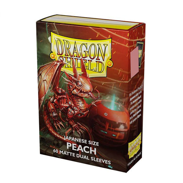Dragon Shield Sleeves - Peach 'Piip' Matte DUAL Japanese Size (60)