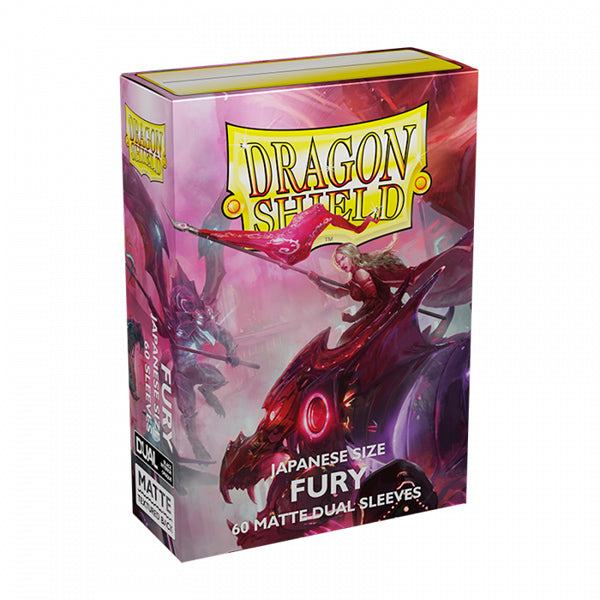 Dragon Shield Sleeves - Fury Matte DUAL Japanese Size (60)