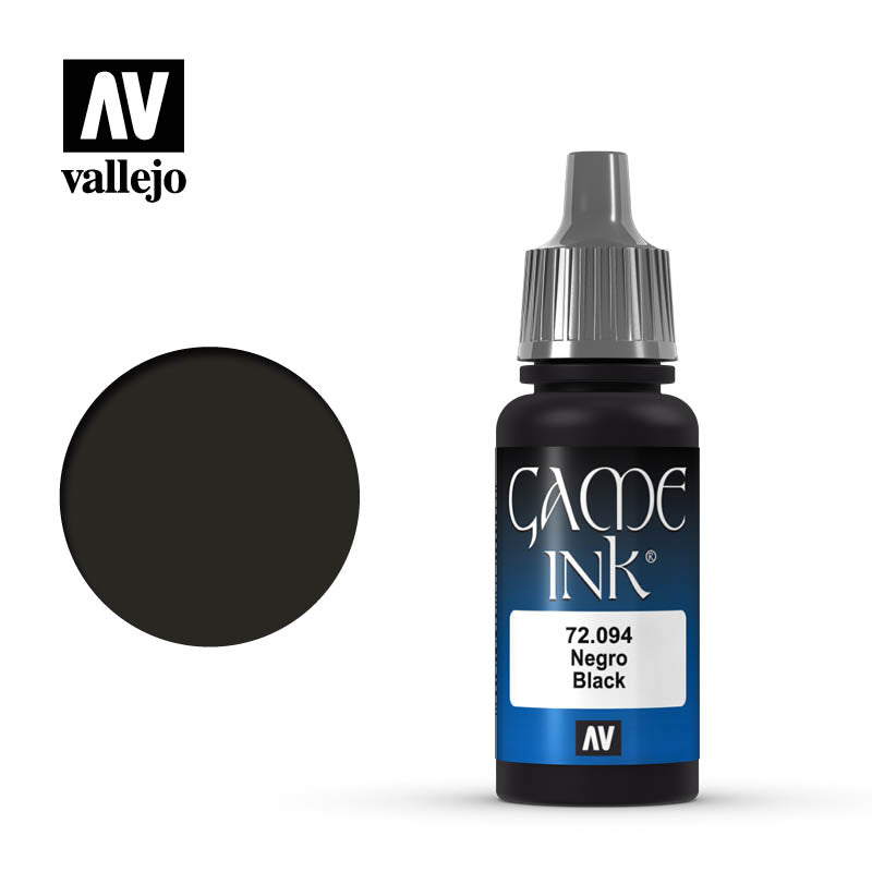Vallejo Paint: Game Color - Black Ink 17ml