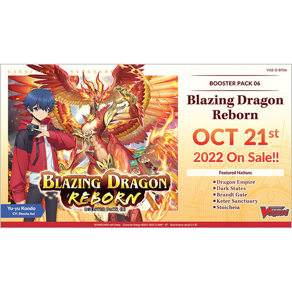 Cardfight!! Vanguard will+Dress Booster Box - Blazing Dragon Reborn
