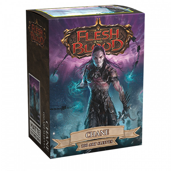 Dragon Shield Sleeves - Standard Matte Flesh &amp; Blood Chane Art (100ct)