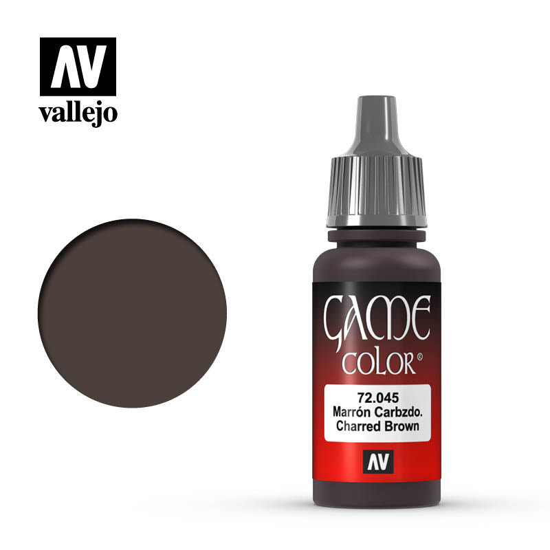 Vallejo Paint: Game Color - Charred Brown 17ml