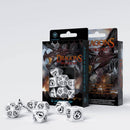Q-Workshop: Dragons Black & white Dice Set (7) - The Hobby Hub
