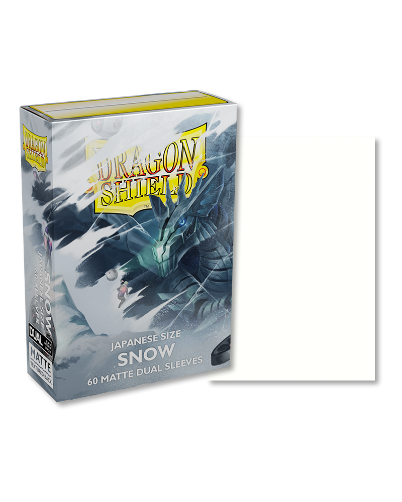 Dragon Shield Sleeves - Snow 'Nirin' Matte DUAL Japanese Size (60)
