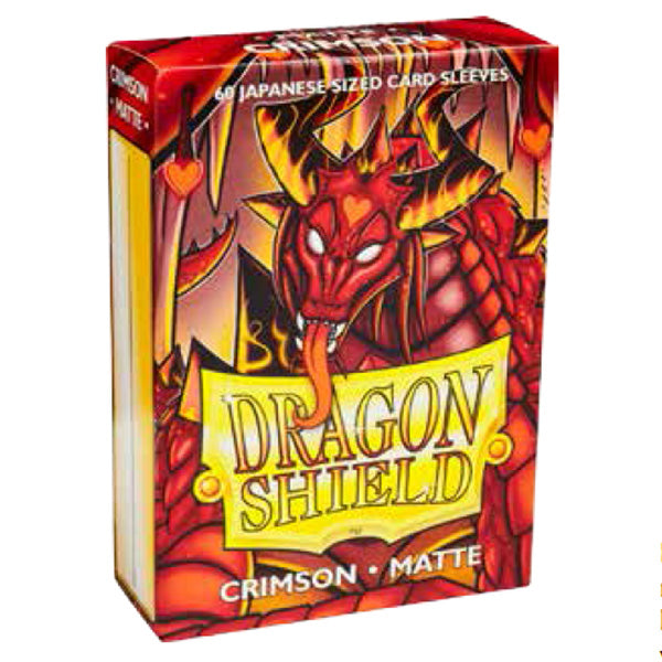 Dragon Shield Sleeves - Matte Crimson Japanese Size (60)