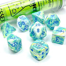 Chessex Dice: Lab Dice Festive Polyhedral Garden/Blue