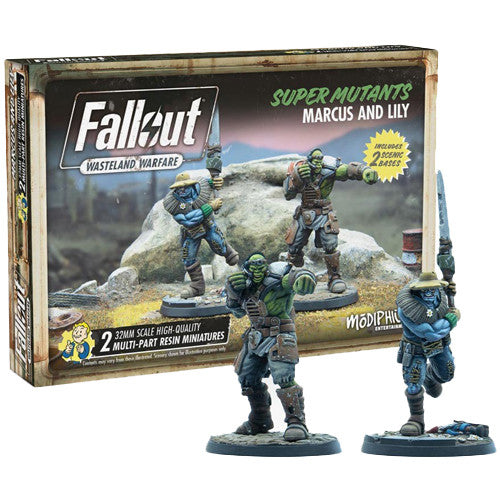 Fallout: Wasteland Warfare - Super Mutants Marcus and Lily