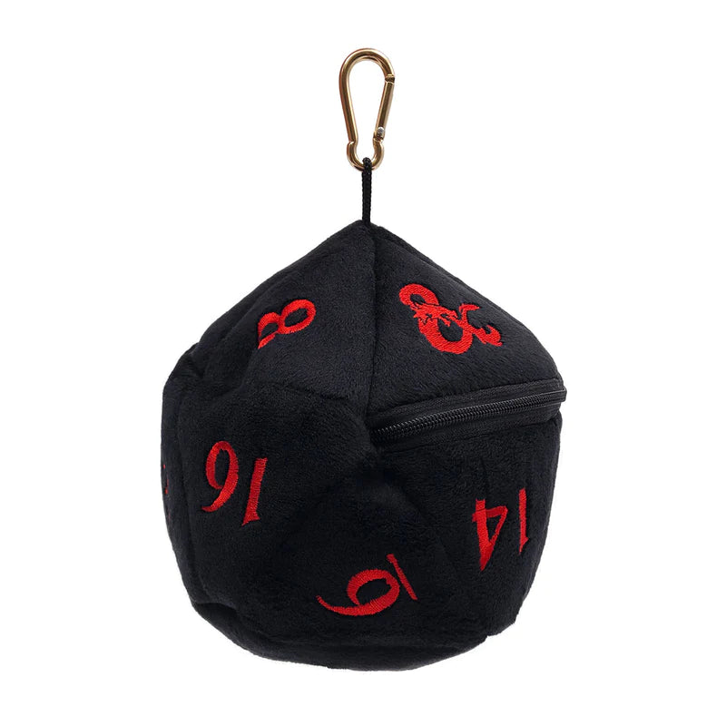 Dungeons & Dragons D20 Plush Dice Bag - Black