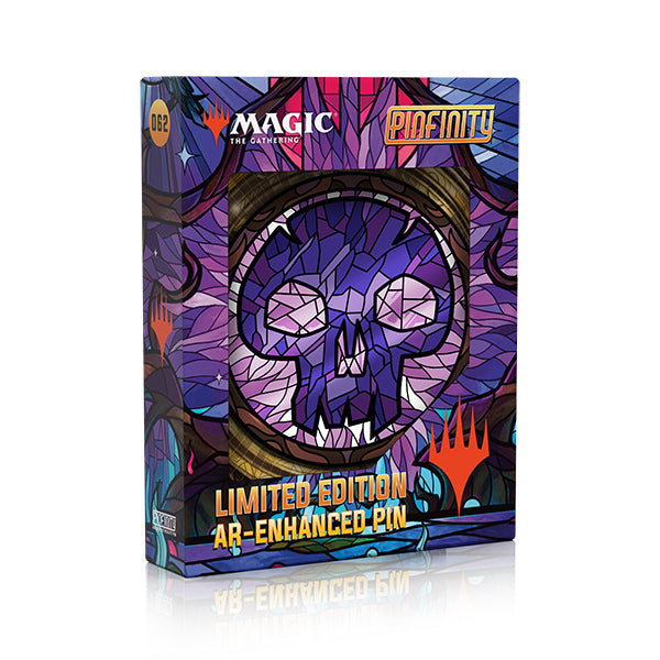 Magic The Gathering Limited Edition Stained Glass Pin - Swamp