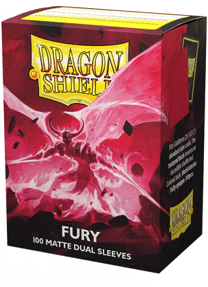 Dragon Shield Sleeves - Matte Dual Fury Crimson King Standard Size (100)