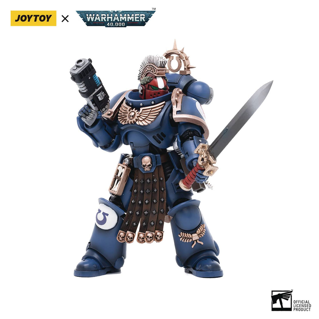 Joytoy Warhammer 40K Ultramarines Veteran Sergeant Icastus