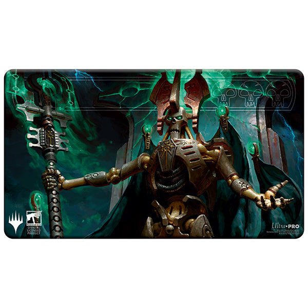 Magic The Gathering Warhammer 40k Commander Deck Playmat - Szarekh, The Silent King