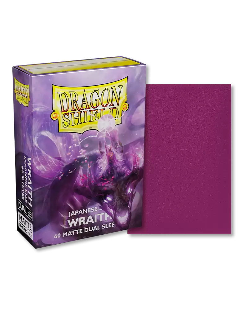 Dragon Shield Sleeves - Wraith Matte DUAL Japanese Size (60)